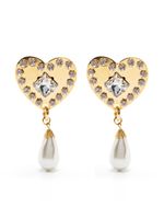 Alessandra Rich boucles d'oreilles à motif cœur - thumbnail