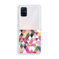 Gekleurde driehoekjes: Galaxy A51 4G Transparant Hoesje