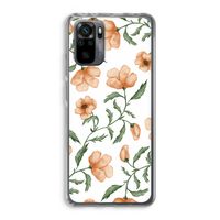 Peachy flowers: Xiaomi Redmi Note 10 Pro Transparant Hoesje