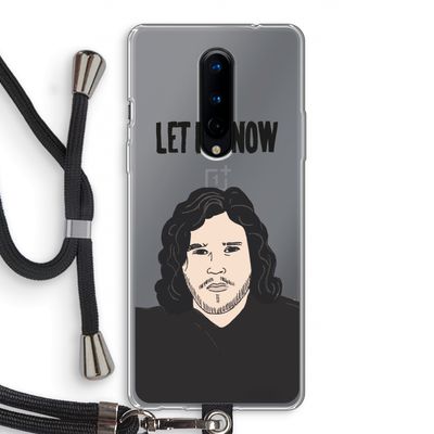 Let It Snow: OnePlus 8 Transparant Hoesje met koord