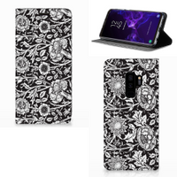 Samsung Galaxy S9 Plus Smart Cover Black Flowers