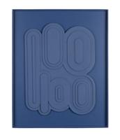 Zuiver Wanddecoratie 'August' 64 x 52cm, kleur Blauw