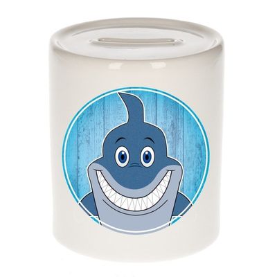 Haai kado spaarpot voor kinderen 9 cm