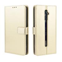Voor oppo Reno2 F/Reno2 Z retro Crazy Horse textuur horizontale Flip lederen draagtas met houder & kaartsleuven & fotolijstjes (goud)