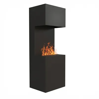 Glow Fire Beethoven Zwart - OMC 600 | Vrijstaande Waterdamphaard - 170 cm x 60 cm x 50 cm