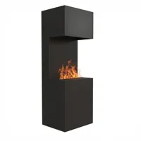 Glow Fire Beethoven Zwart - OMC 600 | Vrijstaande Waterdamphaard - 170 cm x 60 cm x 50 cm
