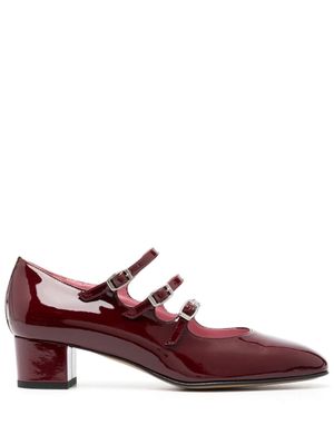 Carel Paris escarpins Kina 45 mm à bout carré - Rouge