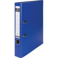 Pergamy ordner, voor ft A4, uit PP en papier, met beschermrand, rug van 5 cm, blauw