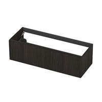 INK - Onderkast 1L Fineer Gefreesd Tbv Greep - 1200x450x400 Mm - Matt Intens Black