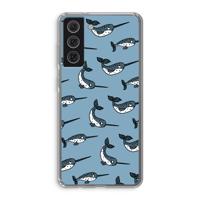 Narwhal: Samsung Galaxy S21 FE Transparant Hoesje