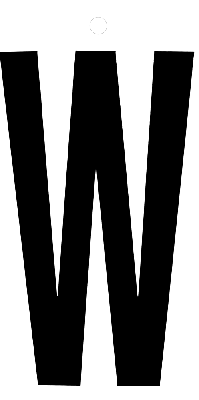 Metafranc Plakletter 100Mm Zwart W - WU0510480