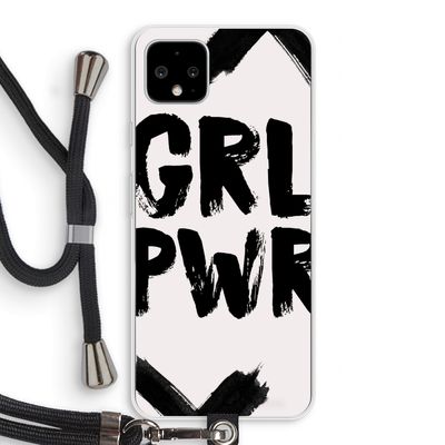 Girl Power #2: Pixel 4 XL Transparant Hoesje met koord