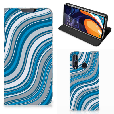 Samsung Galaxy A60 | Hoesje met Magneet | Waves Blue