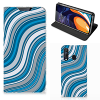 Samsung Galaxy A60 | Hoesje met Magneet | Waves Blue