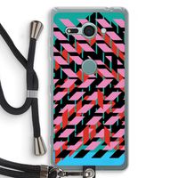 Skew Blush 2: Sony Xperia XZ2 Compact Transparant Hoesje met koord