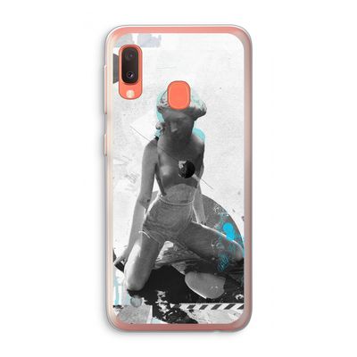 I will not feel a thing: Samsung Galaxy A20e Transparant Hoesje