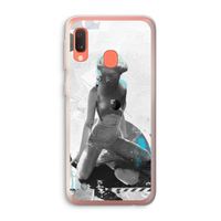 I will not feel a thing: Samsung Galaxy A20e Transparant Hoesje