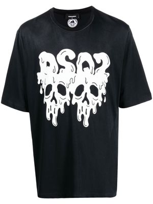 DSQUARED2 t-shirt à logo imprimé - Noir