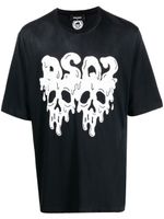 DSQUARED2 t-shirt à logo imprimé - Noir