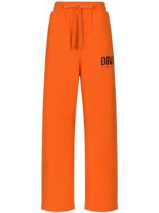 Dolce & Gabbana DGVIB3 logo-print cotton track pants - Orange