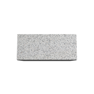 Storke Edge staand badmeubel 120 x 52 cm mat zwart met Tavola enkel of dubbel wastafelblad in mat wit/zwart terrazzo