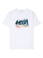 MSGM Kids t-shirt en coton à logo imprimé - Blanc - thumbnail