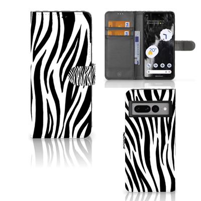 Google Pixel 7 Pro | Telefoonhoesje | Met pasjeshouder | Zebra