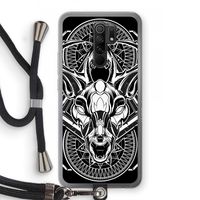 Oh Deer: Xiaomi Redmi 9 Transparant Hoesje met koord