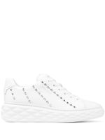 Jimmy Choo baskets Diamond Light à paillettes - Blanc