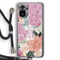 Kindness matters: Xiaomi Redmi Note 10S Transparant Hoesje met koord