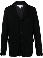 Comme Des Garçons Shirt blazer en laine mélangée à simple boutonnage - Noir - thumbnail