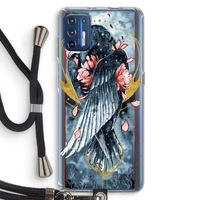 Golden Raven: Motorola Moto G9 Plus Transparant Hoesje met koord