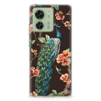 Motorola Edge 40 | TPU Hoesje | Pauw met Bloemen