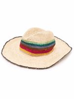 Paul Smith chapeau en raphia tressé - Tons neutres