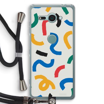 Illustratieve pop 2: Sony Xperia XZ2 Compact Transparant Hoesje met koord
