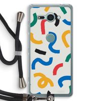 Illustratieve pop 2: Sony Xperia XZ2 Compact Transparant Hoesje met koord