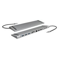 LogiLink UA0373 USB-C dockingstation Geschikt voor merk (dockingstation): Universeel USB-C Power Delivery, Geïntegreerde kaartlezer - thumbnail