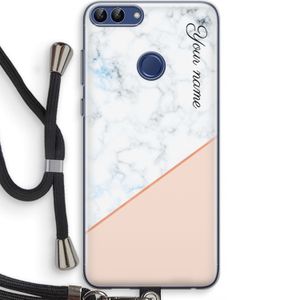 Marmer in stijl: Huawei P Smart (2018) Transparant Hoesje met koord