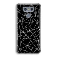 Geometrische lijnen wit: LG G6 Transparant Hoesje