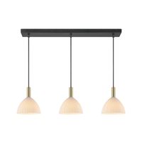 Home sweet home credo hanglamp 3L messing / opaal glas ovaal