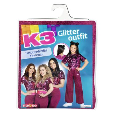Studio 100 verkleedpak roze, 6-8 jaar