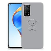 Xiaomi Mi 10T | 10T Pro Telefoonhoesje met Naam Grijs Baby Olifant Xiaomi Mi 10T | 10T Pro Telefoonhoesje met Naam Grijs Baby Olifant