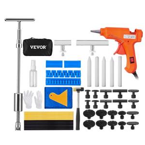 VEVOR 52-delige Dent Puller Pulling Tool Dent Repair Kit Bevat 20 Bridge Puller Tabs & 2 x Stripping Groove 2 in 1 Slide Hammer Puller Dent Removal Car Etc