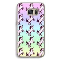 Musketon Unicorn: Samsung Galaxy S7 Transparant Hoesje