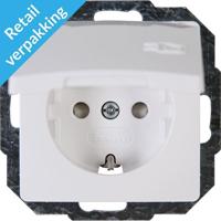 Enzo Kopp paris arctic wit inbouw stopcontact ra met deksel - 4625110