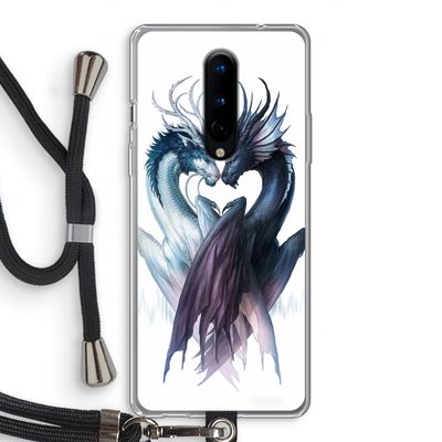 Yin Yang Dragons: OnePlus 8 Transparant Hoesje met koord