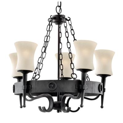 Searchlight Kasteel hanglampCartwheel Ø 63cm - 0815-5BK