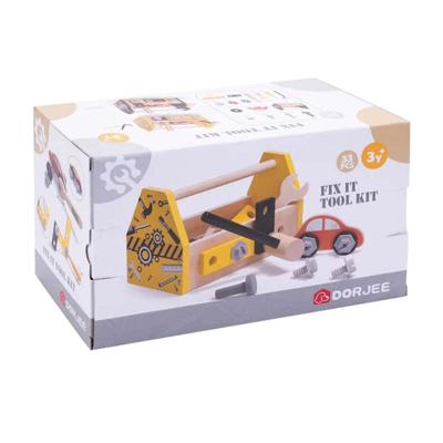 Dorjee Gereedschapskist 33-delig Junior Hout Geel