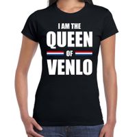 I am the Queen of Venlo Koningsdag t-shirt zwart voor dames