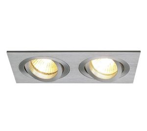 NEW TRIA 2 GU10 SQUARE alu geb. 2xGU10 klemv.